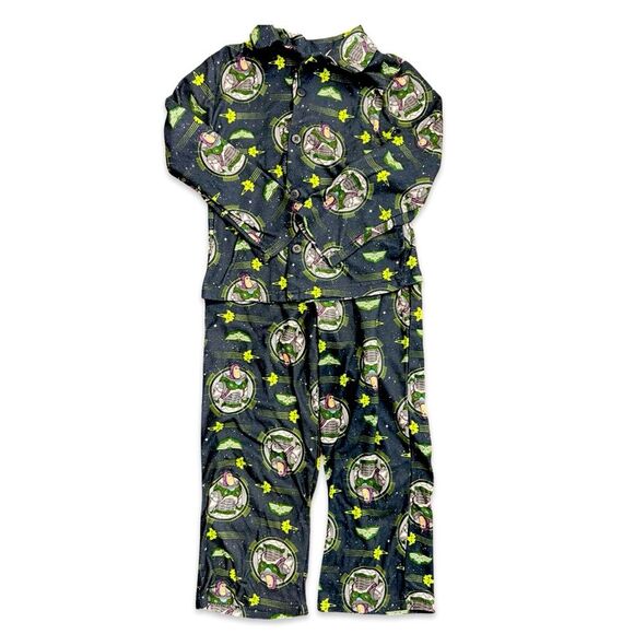 EUC Flannel Buzz Lightyear Pajama Set - Size 6- Disney / Pixar - Picture 1 of 6